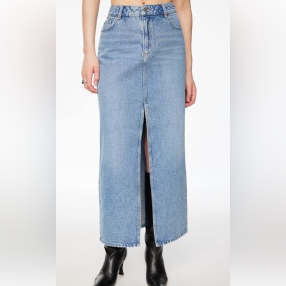Dynamite maxi denim skirt